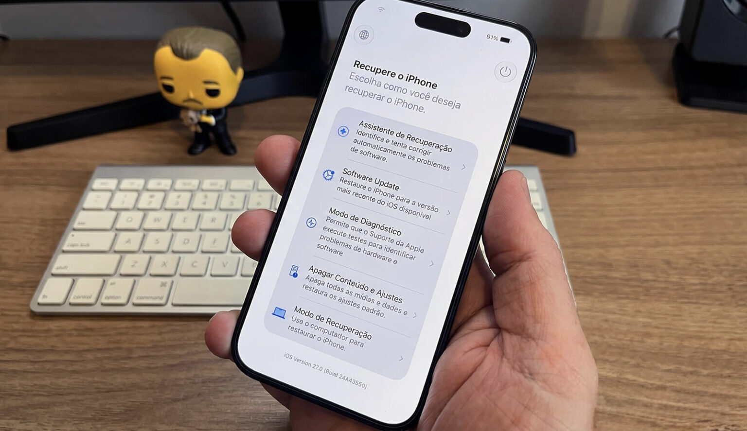 Инструменты восстановления iPhone в iOS 27. Все инструменты режима восстановления перед вами. Фото.