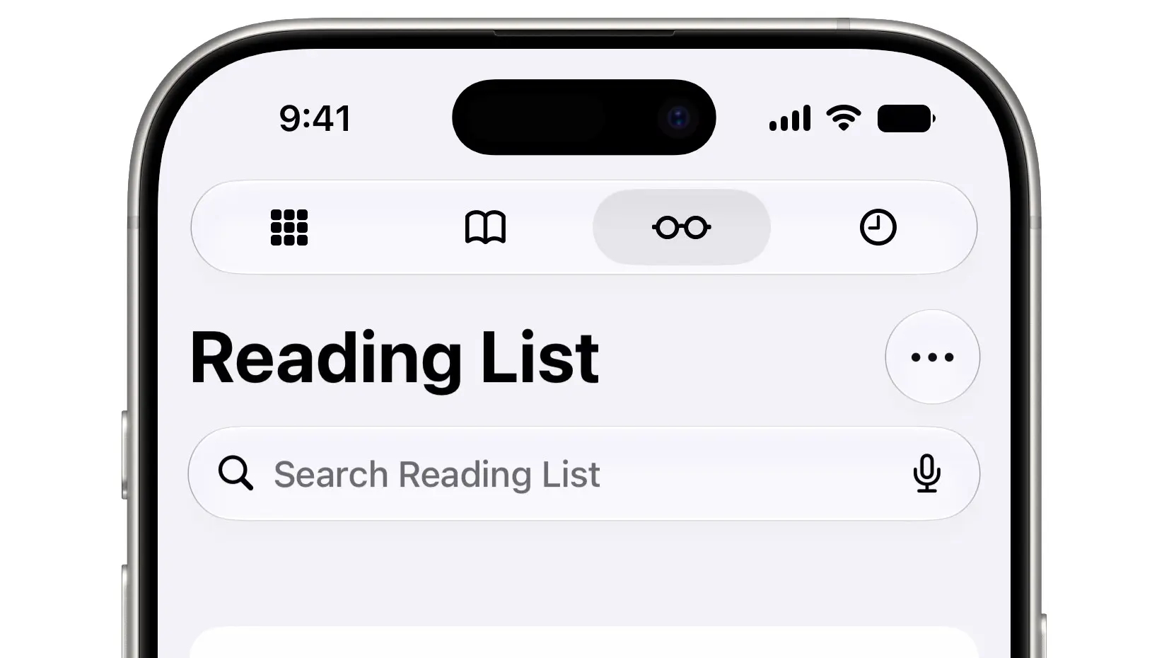 Где находятся закладки в Safari на iOS 27. В закладки можно попасть со стартовой страницы. Фото.