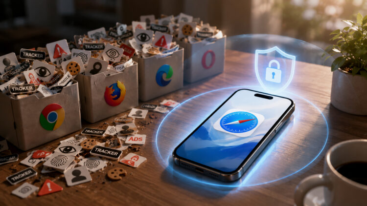 Apple рассказала, почему Safari на iPhone лучше других браузеров. Фото.