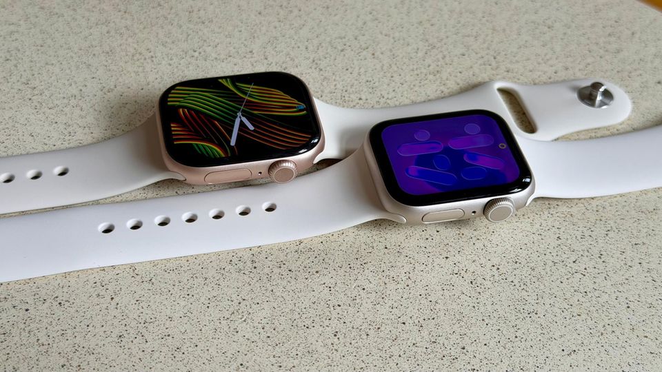 Отличия Apple Watch SE 3 от Apple Watch Series 11. Внешне отличить часы друг от друга будет сложнее. Фото.