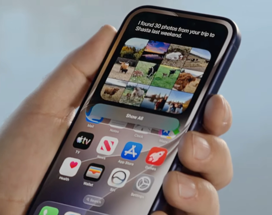 Основные особенности Siri в iOS 27. Siri теперь может даже найти фотографии в галерее. Фото.