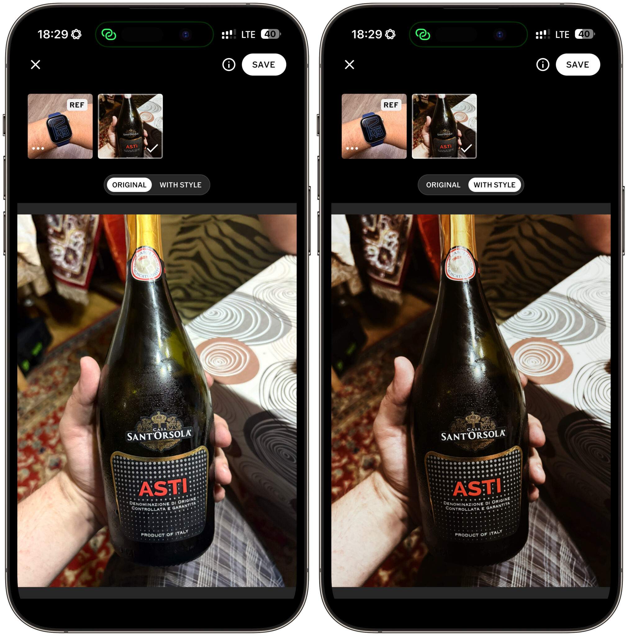 Что умеет VSCO Studio Pro. Настройки взяты с фотографии с Apple Watch в левом верхнем углу. Результат перед вами. Фото.