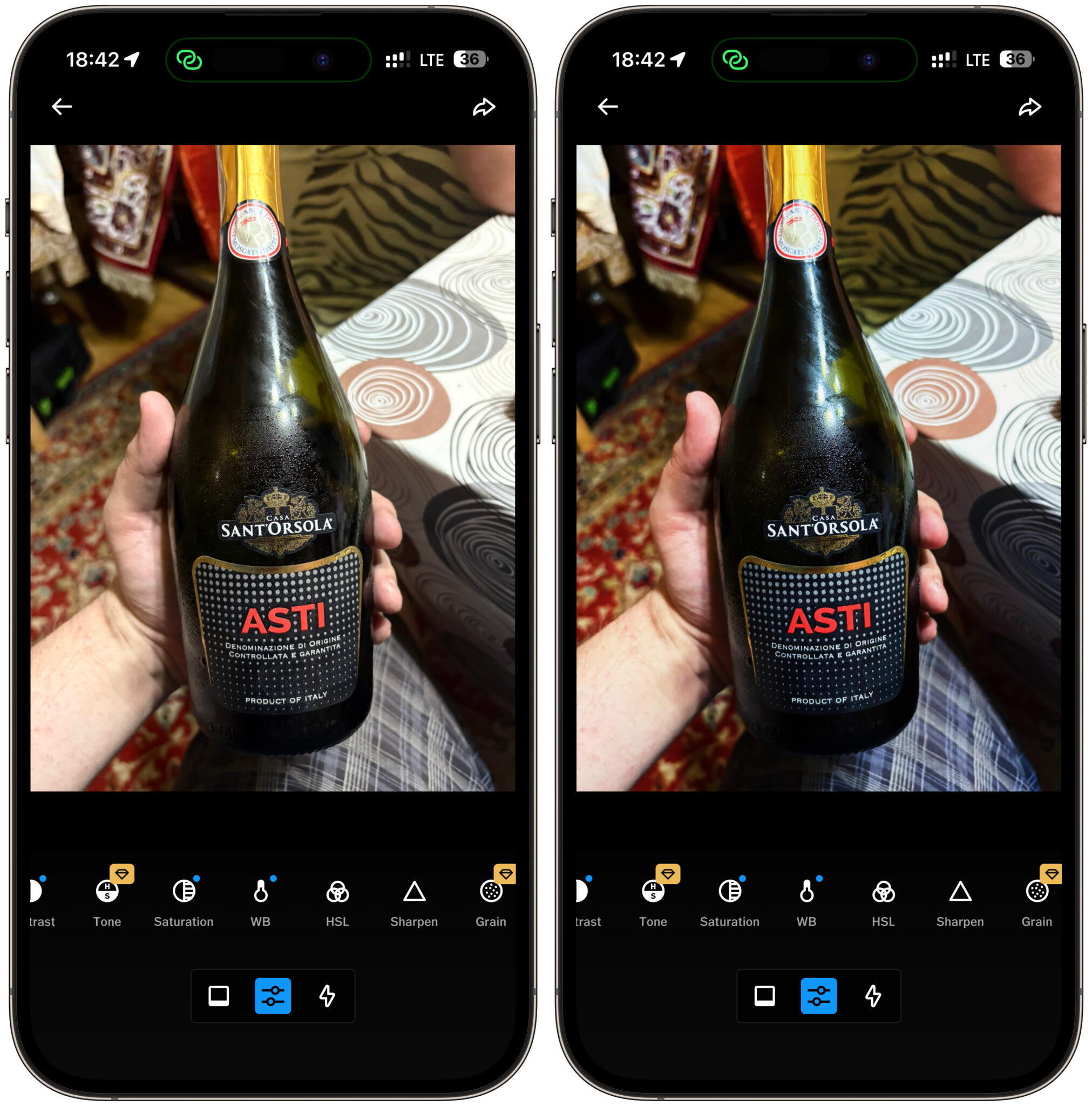 Какие функции уже доступны в VSCO Studio Pro. Подкрутил несколько параметров, фото получилось гораздо сочнее. Фото.
