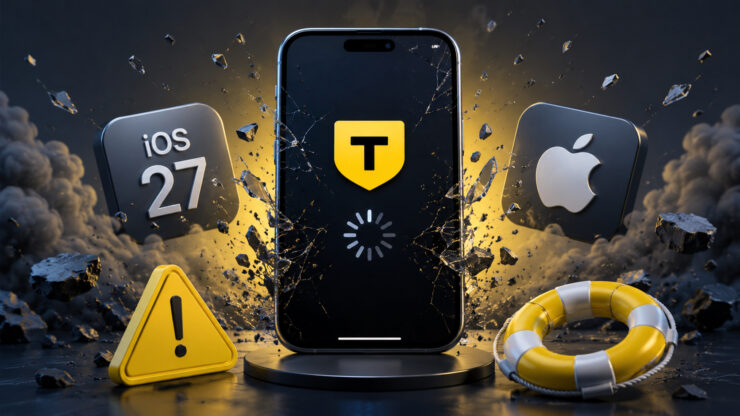 Не работает Т-Банк на iOS 27. Что делать? Фото.