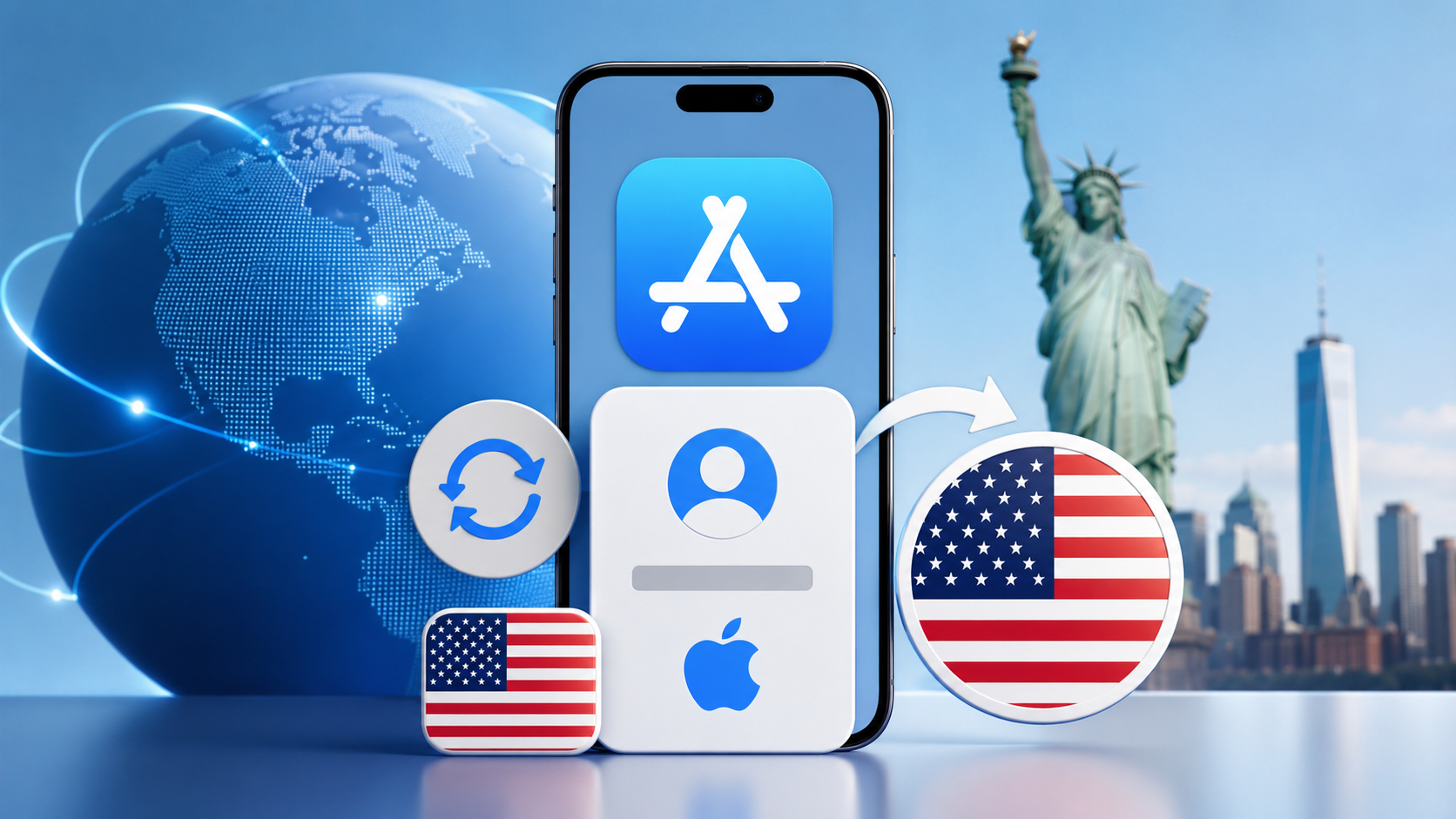 Возможные ошибки при смене региона на США. При смене региона иногда бывают ошибки. Фото.