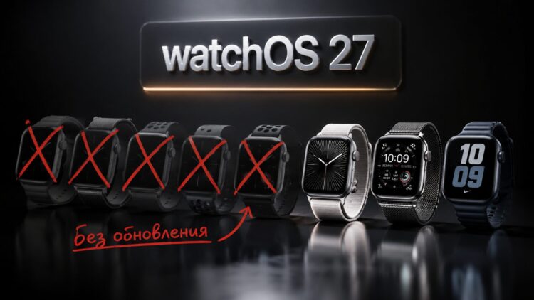 Apple объяснила, почему сразу 5 моделей Apple Watch не получат watchOS 27. Фото.