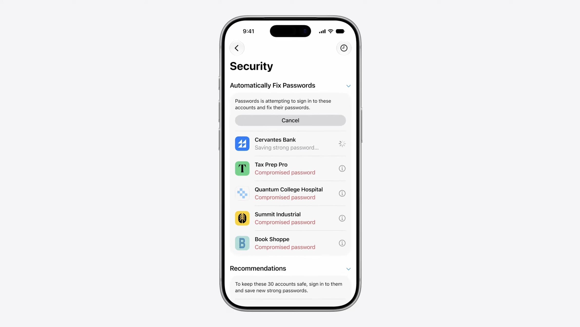 Какие приложения Apple получили функции ИИ. Пароли теперь могут менять ваши утекшие пароли самостоятельно. Фото.