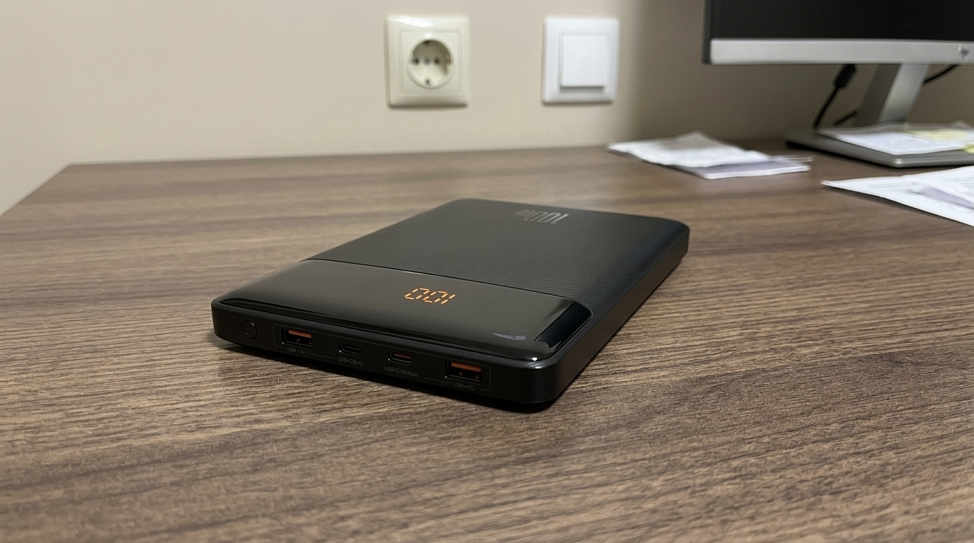 Baseus на 100 Вт: повербанк для MacBook. Взял его в поездку на три дня — MacBook Air работал без розетки вообще. Фото.