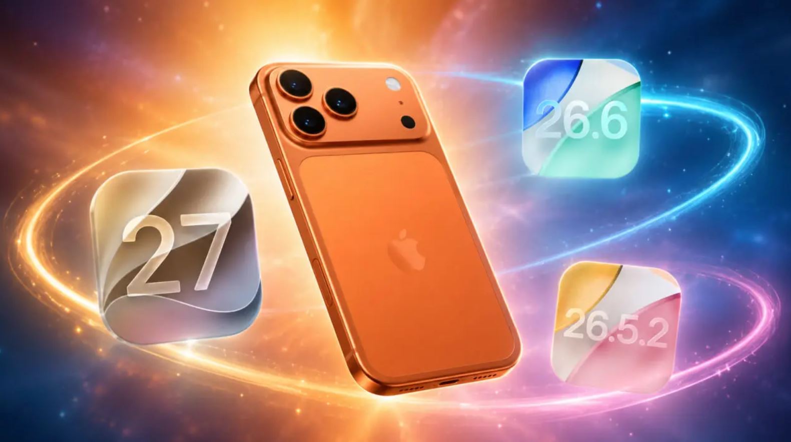 iOS 26.6 или iOS 27 — что качать. У пользователя есть выбор, что качать. Такое бывает редко!. Фото.