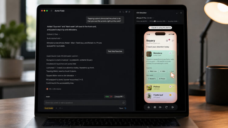 Claude Code научился сам создавать приложения для айфона и тестировать их на Mac. Фото.