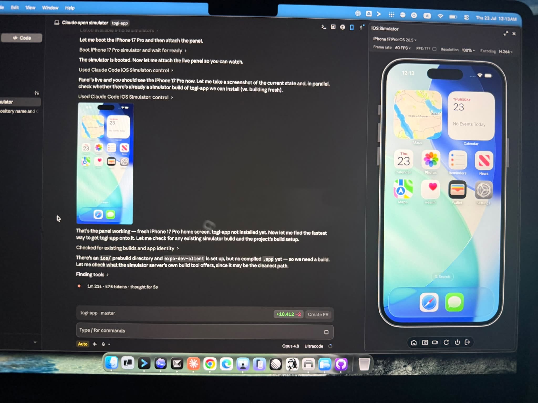 Как Claude Code тестирует приложения для iPhone. Пользователи уже во всю гоняют новую функцию. Фото.