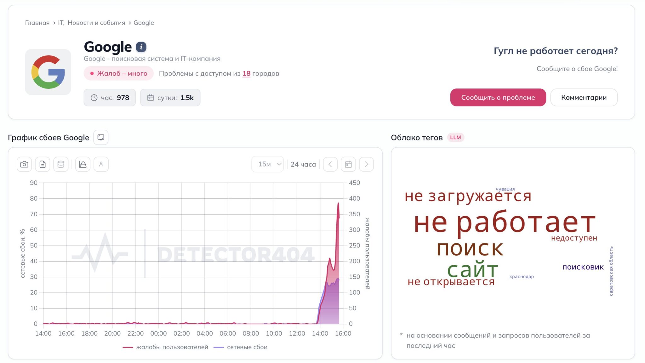 Почему GitHub и Google не работают в России. Зацепило Google. Фото.
