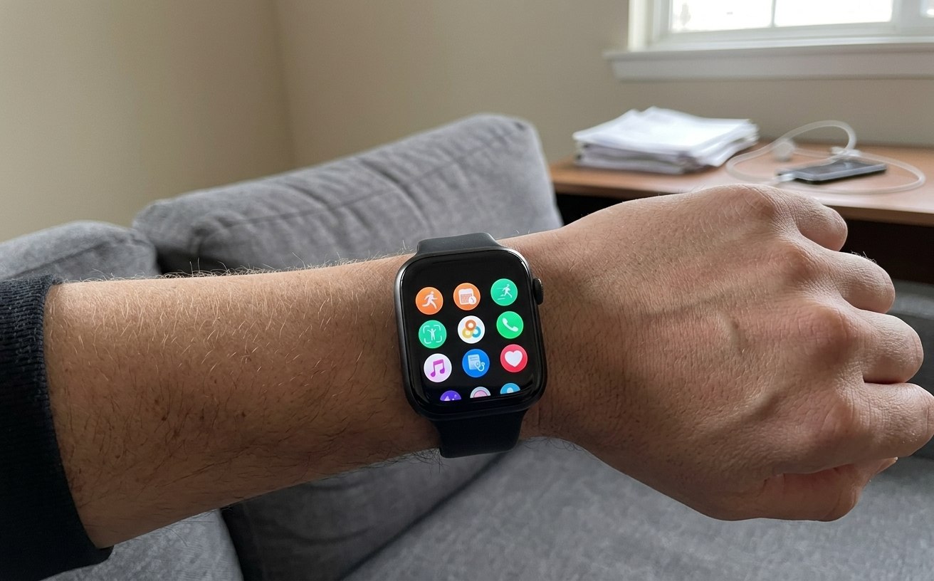 Смарт-часы HONOR Watch 5 для спорта. Часы умеют отслеживать те же показатели, что и Apple Watch. Фото.
