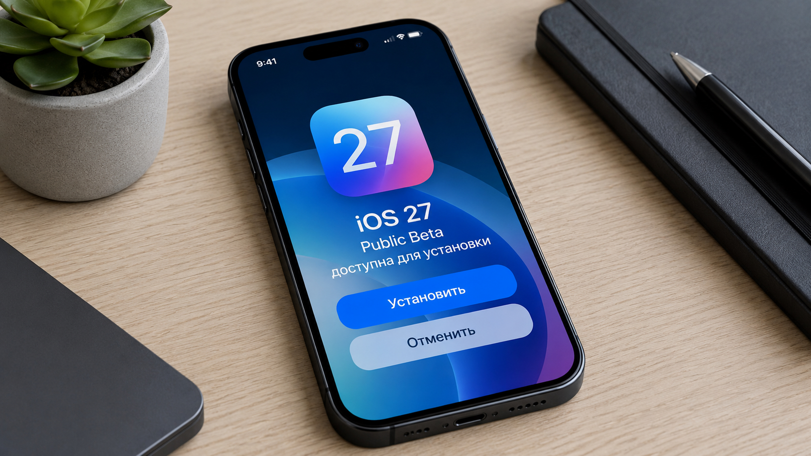 Публичная бета iOS 27 уже доступна. Фото.
