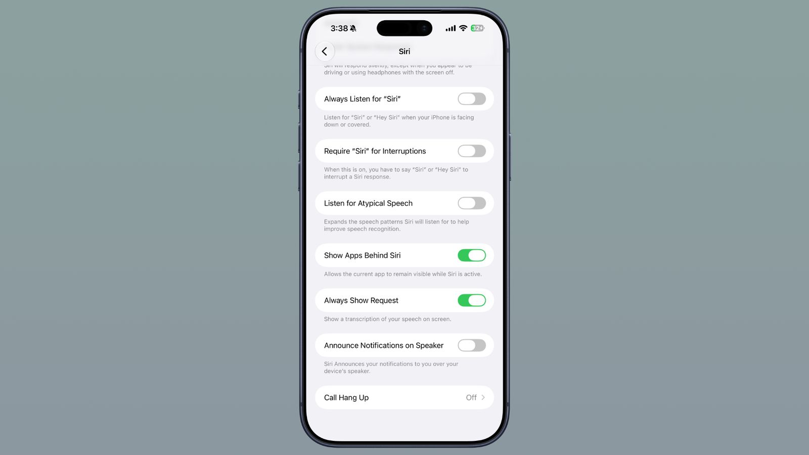 Все новые функции iOS 27 beta 4. У Siri появилось много настроек. Фото.