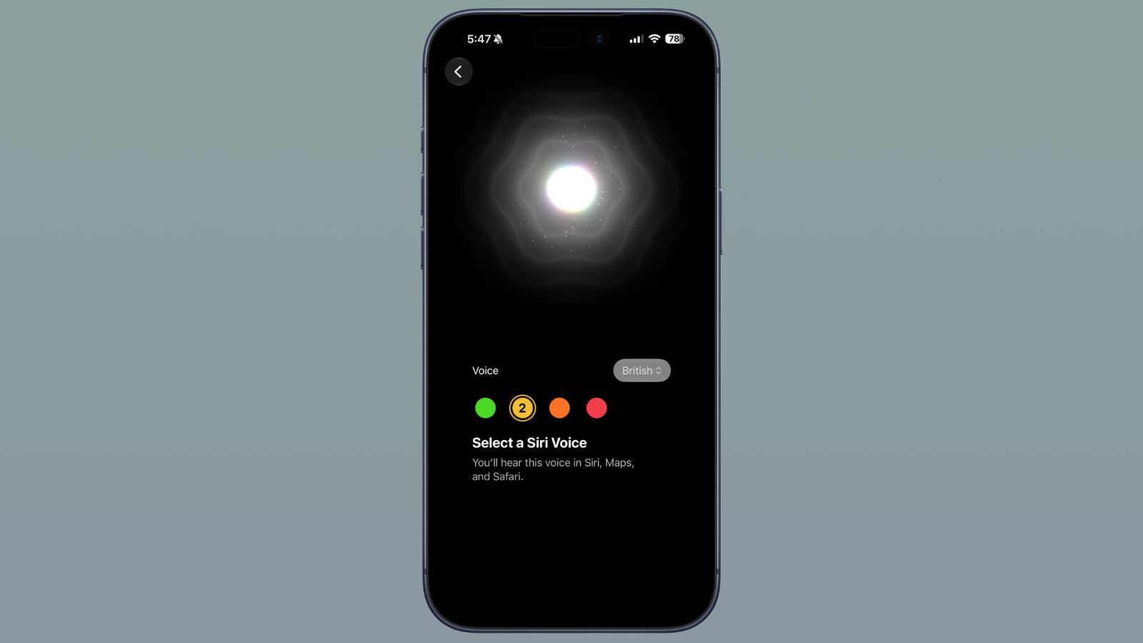 Все новые функции iOS 27 beta 4. Выбор голоса для Siri слегка перерисовали. Фото.