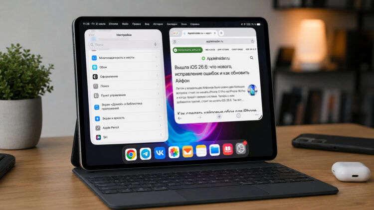 Обновил свой iPad до iPadOS 27 и превратил его в Mac. Обновил свой iPad до iPadOS 27 и превратил его в Mac. Фото.
