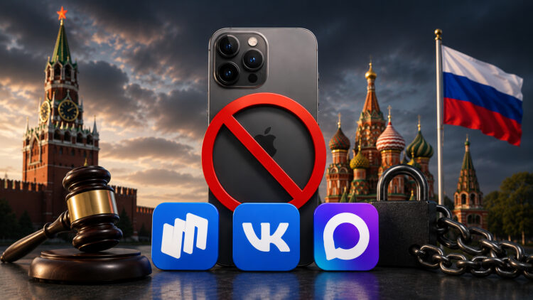 Запретят ли Apple в России из-за отказа ставить RuStore, VK и МАКС. Фото.