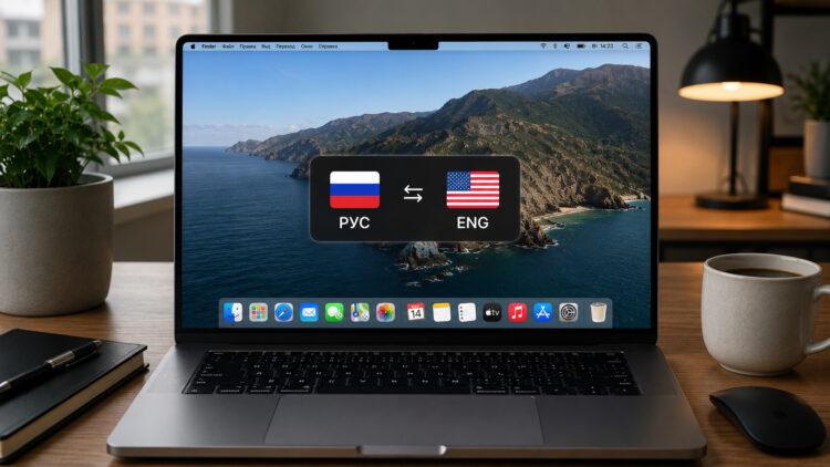 Медленно переключается язык клавиатуры на Mac. Как исправить? Фото.