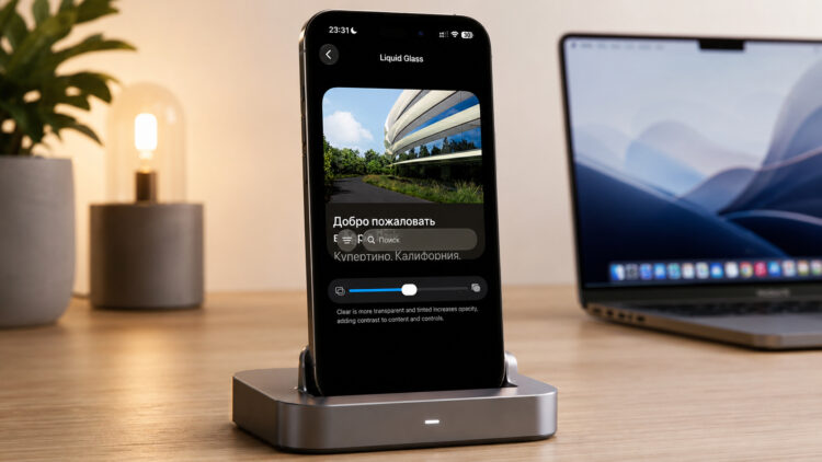 Как выключить или настроить Liquid Glass на iPhone в iOS 27. Фото.