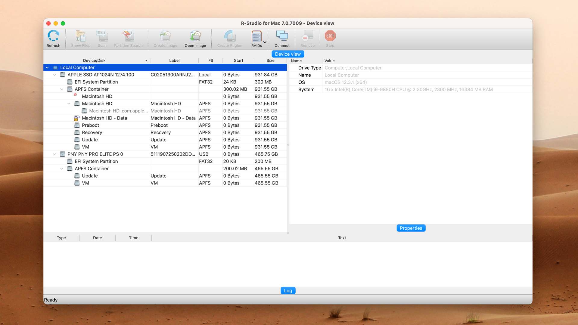 R-Studio для Mac: возможности и ограничения. Здесь простой интерфейс, с которым справится хоть кто. Фото.