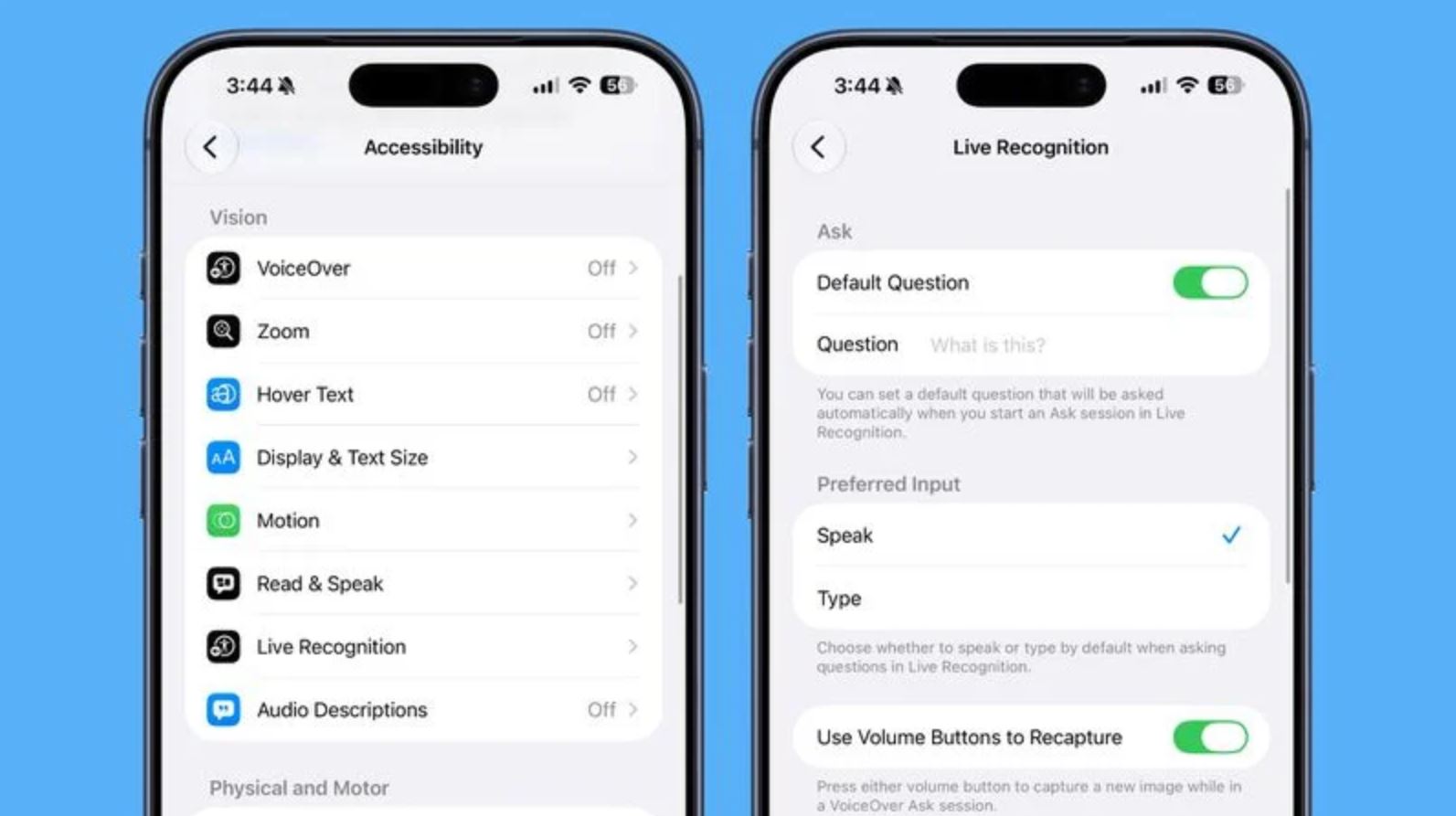 Live Recognition: камера описывает мир вокруг. Еще одна из обещанных Apple функций появилась в обновлении. Фото.