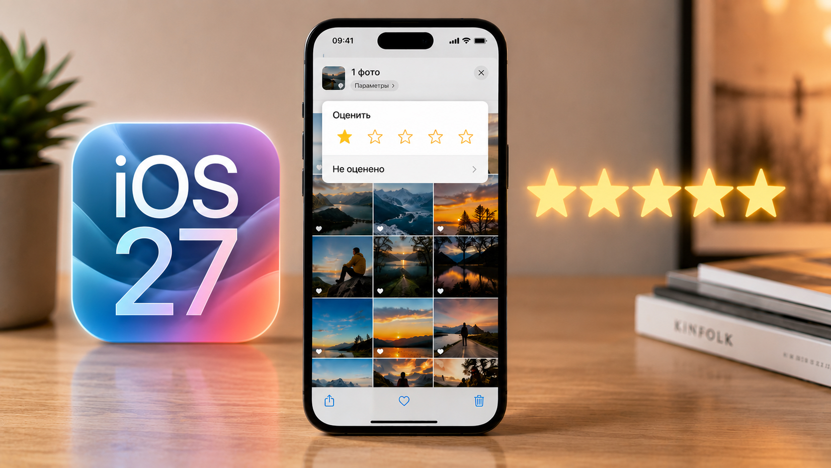 Как поставить оценку от 1 до 5 звёзд фотографиям на iPhone с iOS 27 и зачем это нужно Как поставить оценку от 1 до 5 звёзд фотографиям на iPhone с iOS 27 и зачем это нужно
