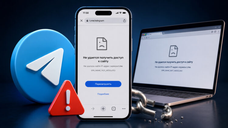 Не открываются ссылки t.me на Telegram. Как исправить? Фото.