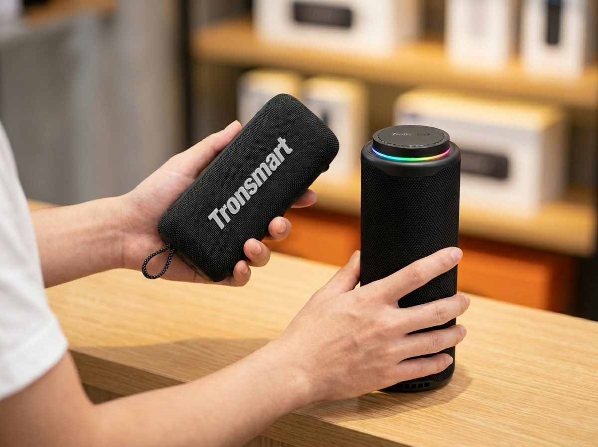 Где купить колонку Tronsmart в России. Акустика Tronsmart теперь есть в офлайн-магазинах, в шаговой доступности!. Фото.
