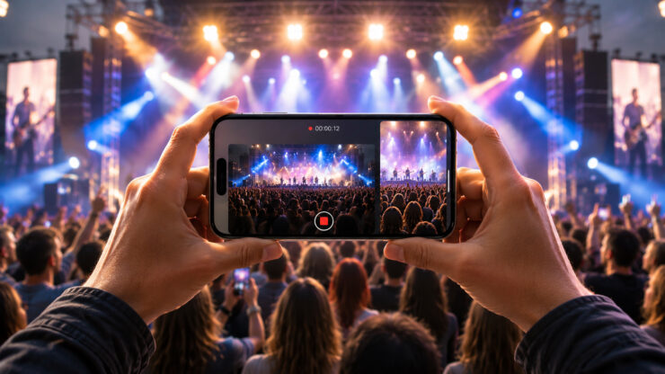 Как снимать одновременно вертикальное и горизонтальное видео на iPhone. Фото.