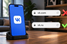 ВКонтакте просит перейти с vk.com на vk.ru: зачем это нужно и что значит для владельцев iPhone. Фото.