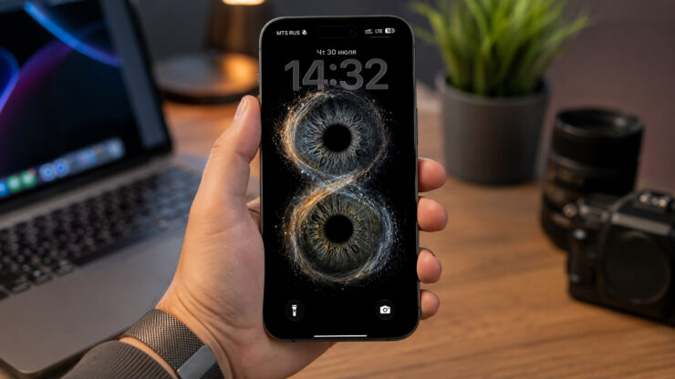 Как сделать хайповые обои для iPhone из фотографии глаз через нейросеть. Как сделать хайповые обои для iPhone из фотографии глаз через нейросеть. Фото.