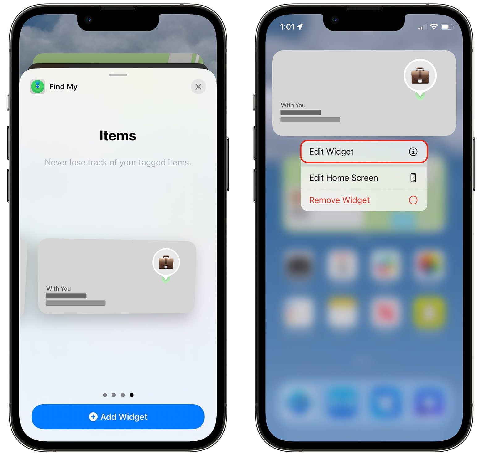 Как найти чемодан через Локатор на iPhone. С виджетом поиск багажа будет намного проще. Фото.