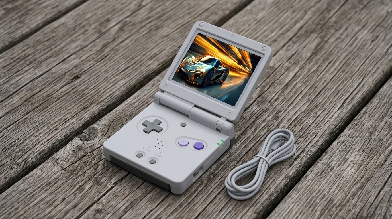 Anbernic RG34XXSP: раскладушка в духе Game Boy Advance SP. Закрываешь крышку — и экран с целости как в старые добрые. Фото.