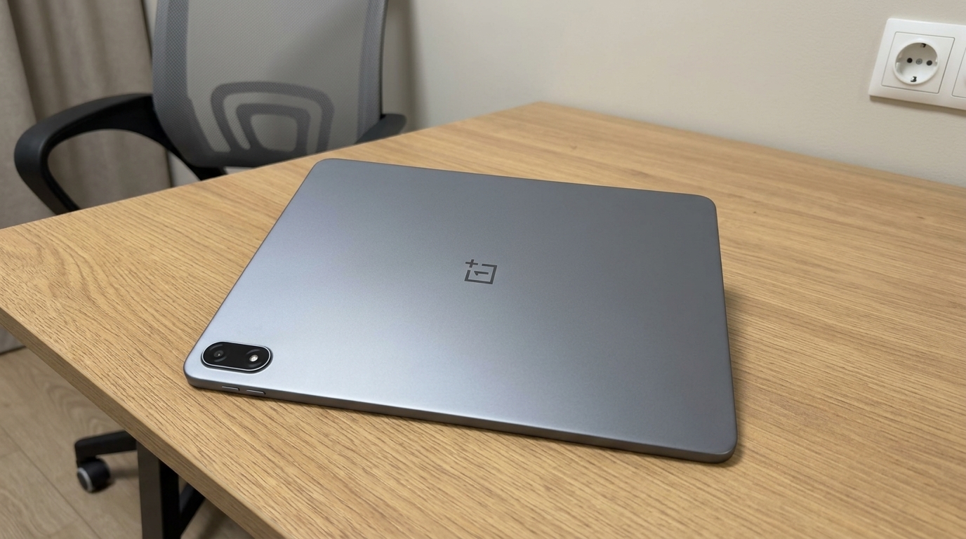 OnePlus Pad 3: огромный экран и 5G для замены ноутбука. 13,2 дюйма — это уже не планшет, а почти рабочее место. Фото.