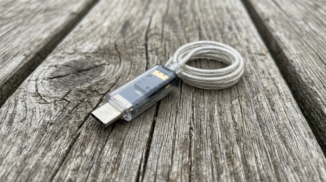 Переходник USB-C на мини-джек для проводных наушников. меньше 100 рублей — и любимые проводные наушники снова в деле. Фото.