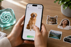 Как сделать стикеры из любого фото с помощью ChatGPT на iPhone. Фото.