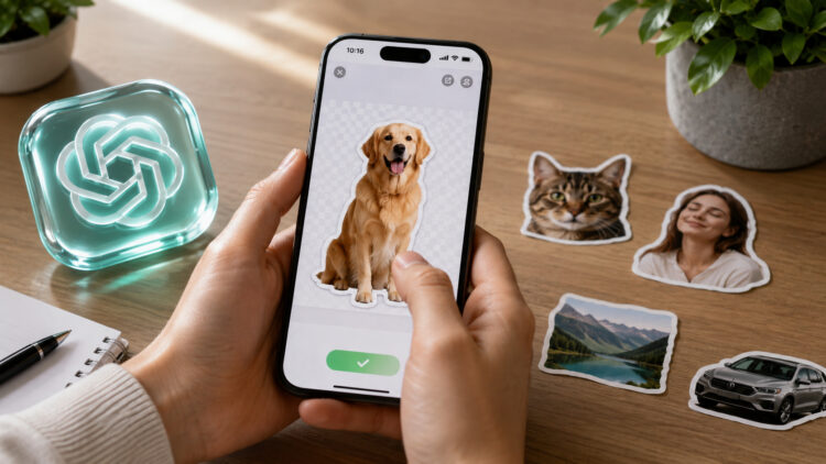 Как сделать стикеры из любого фото с помощью ChatGPT на iPhone. Фото.