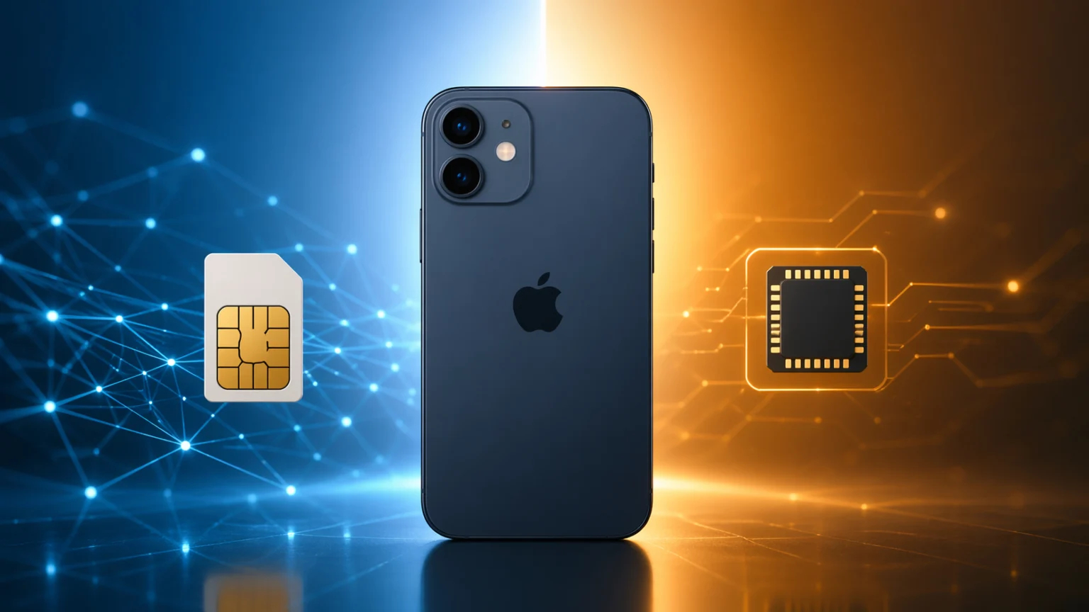 Цифровая SIM для мобильного интернета. Цифровая SIM гораздо удобнее, ведь за ней не надо никуда идти. Фото.