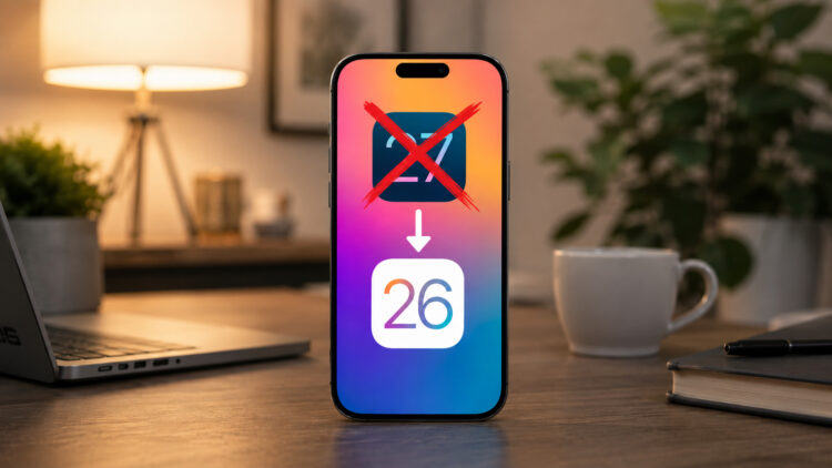 Как откатиться с iOS 27 без потери данных, если нет резервной копии от iOS 26. Фото.