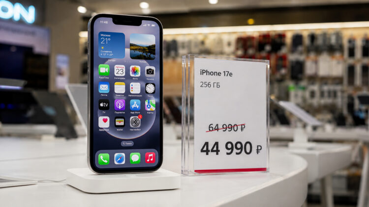 Цена iPhone 17e упала до 45 тысяч рублей. Где купить смартфон дешевле всего. Цена iPhone 17e упала до 45 тысяч рублей. Где купить смартфон дешевле всего. Фото.