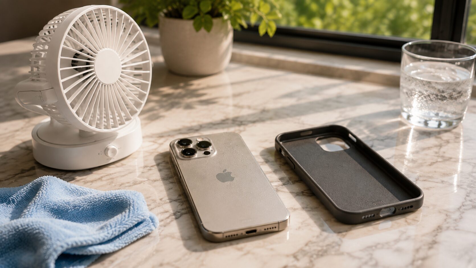 Как безопасно охладить iPhone в жару. В первую очередь снимите чехол. Фото.