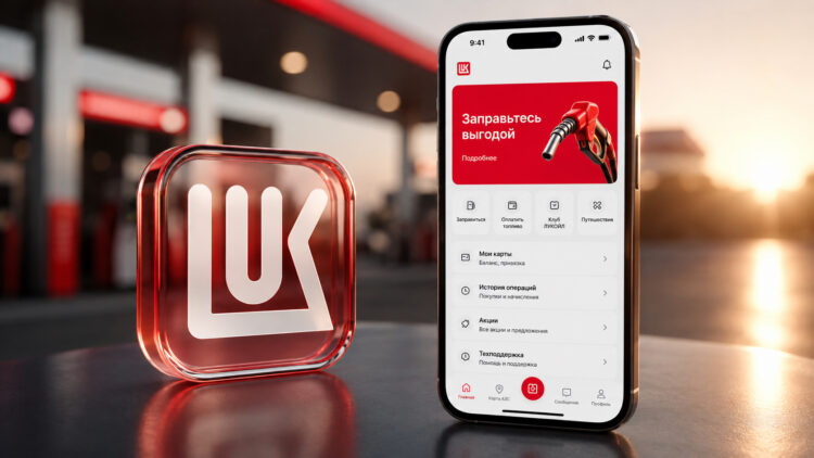 Как пользоваться Лукойлом на iPhone без приложения из App Store. Фото.
