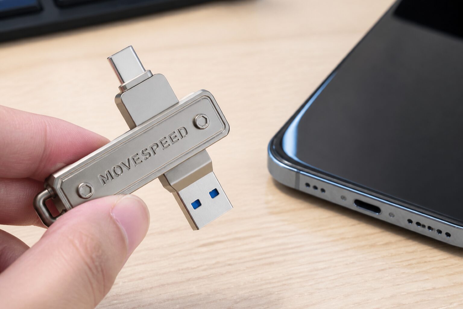 Двусторонняя флешка MOVESPEED с USB-C и USB-A