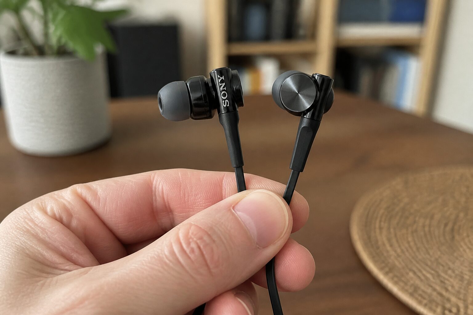 Черные проводные наушники Sony MDR-XB75AP
