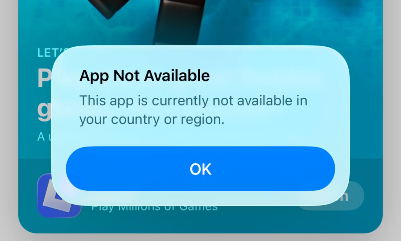 Почему Telegram пропал из App Store. Вот такое сообщение можно было получить при переходе по прямой ссылке. Фото.