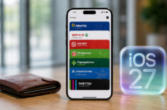 Добавил все пластиковые карты в Apple Wallet на iPhone с iOS 27 и больше не ношу кошелек. Фото.