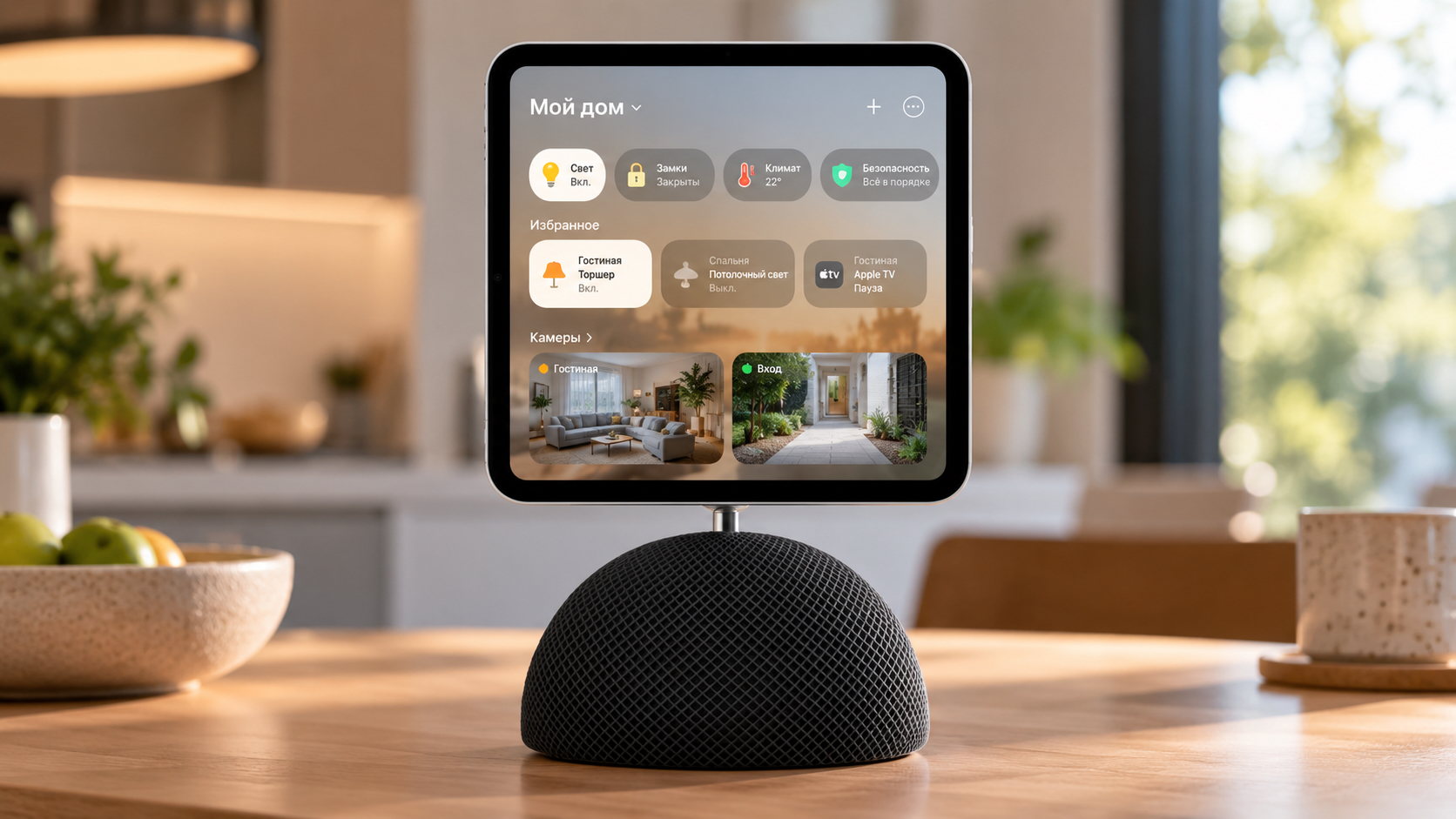 Возможный дизайн домашнего хаба Apple