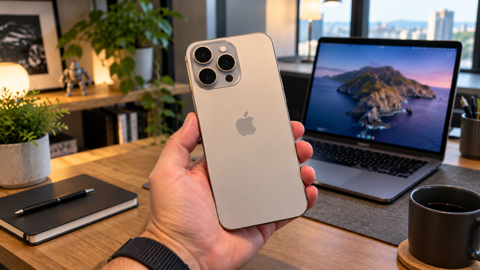 iPhone 16 Pro Max в руках