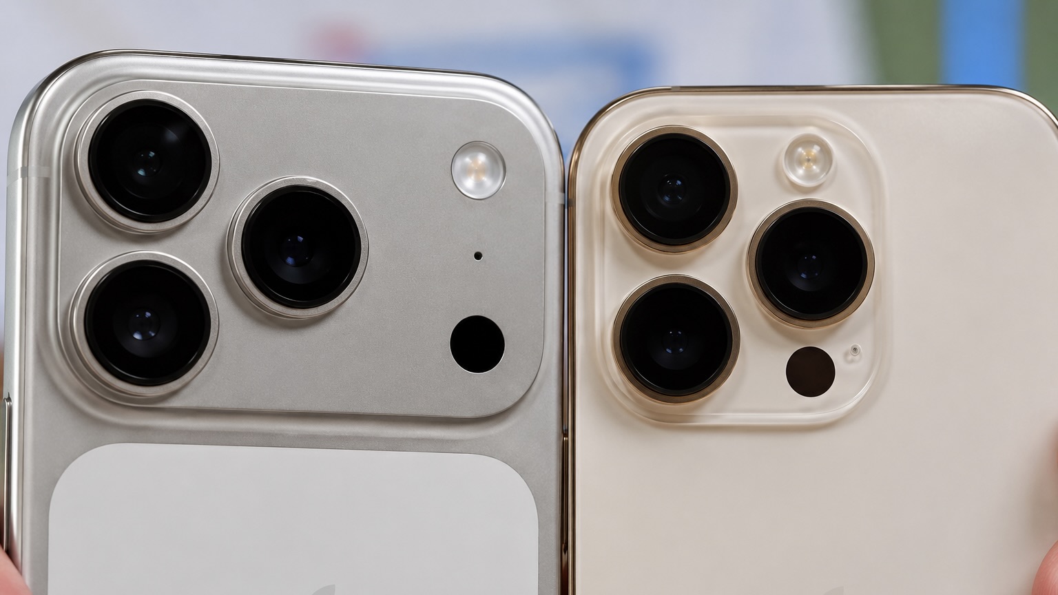 Камеры iPhone 18 Pro и 16 Pro вблизи